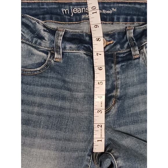 M Jeans by Maurices Womens Jeans Sz Small Long Blue Denim Skinny Leg Mid-Rise - Picture 6 of 9